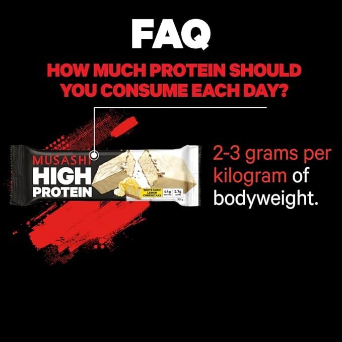 Musashi Protein Bar – 45g Protein, Low carb, Protein Snack - White chocolate Lemon Cheesecake 12 pack - Image 2