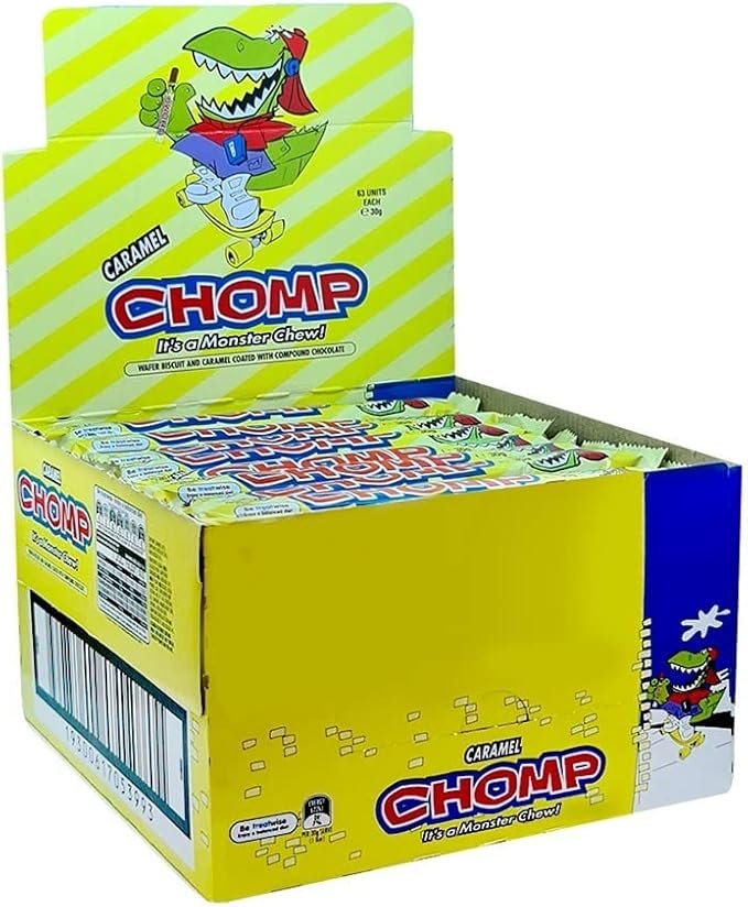 Cadbury Chomp Caramel Bar, 63 x 30 Grams