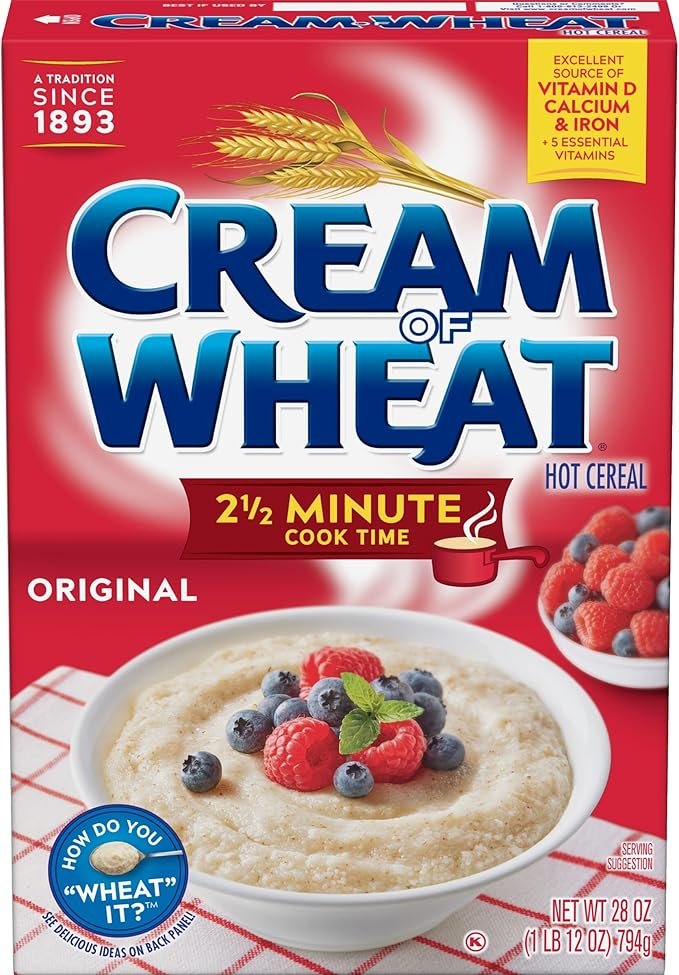 Cream of Wheat Stove Top Hot Cereal, Original, 2 1/2 Minute Cook Time, 28 Ounce (Pack of 12) - Image 6