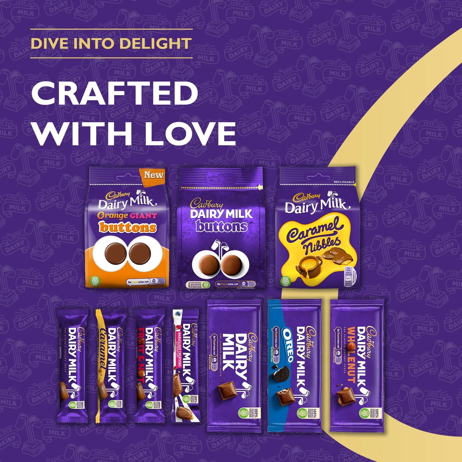 Cadbury Dairy Milk Big Night In Deluxe Hamper Includes 10 Assorted Chocolate - Image 3